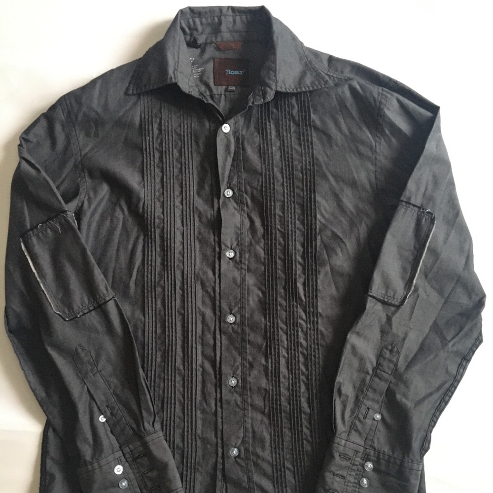 Roar Men's Long Sleeve Button Shirt Embroidered